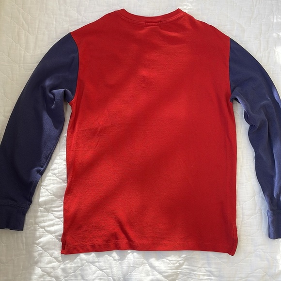 Polo Ralph Lauren Boys Henley Neck Contrast Long Sleeve Pony T-Shirt - Picture 2 of 2